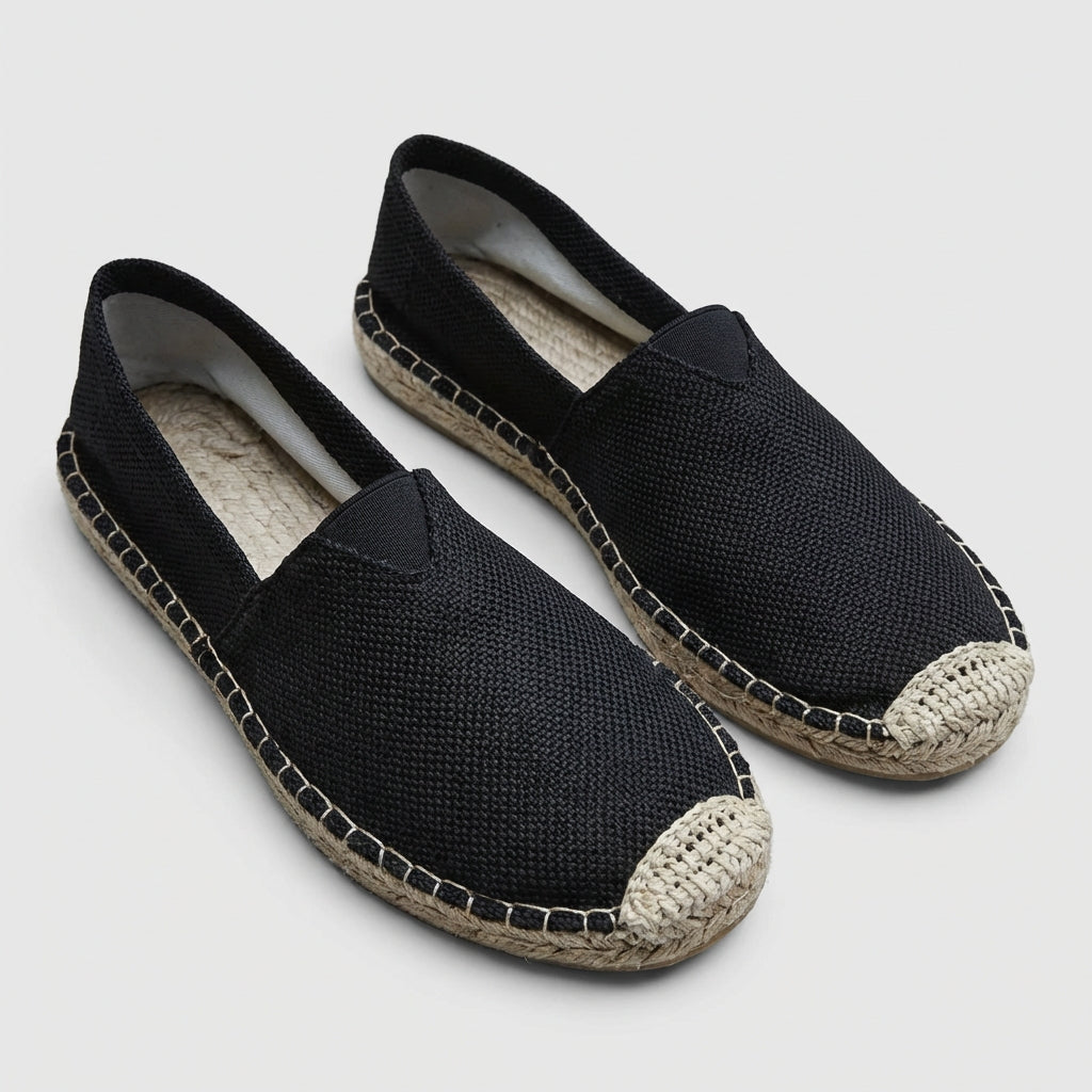 Men's Orthopedic Slip-On Espadrilles Jute Sole – Cushioned Non-Slip