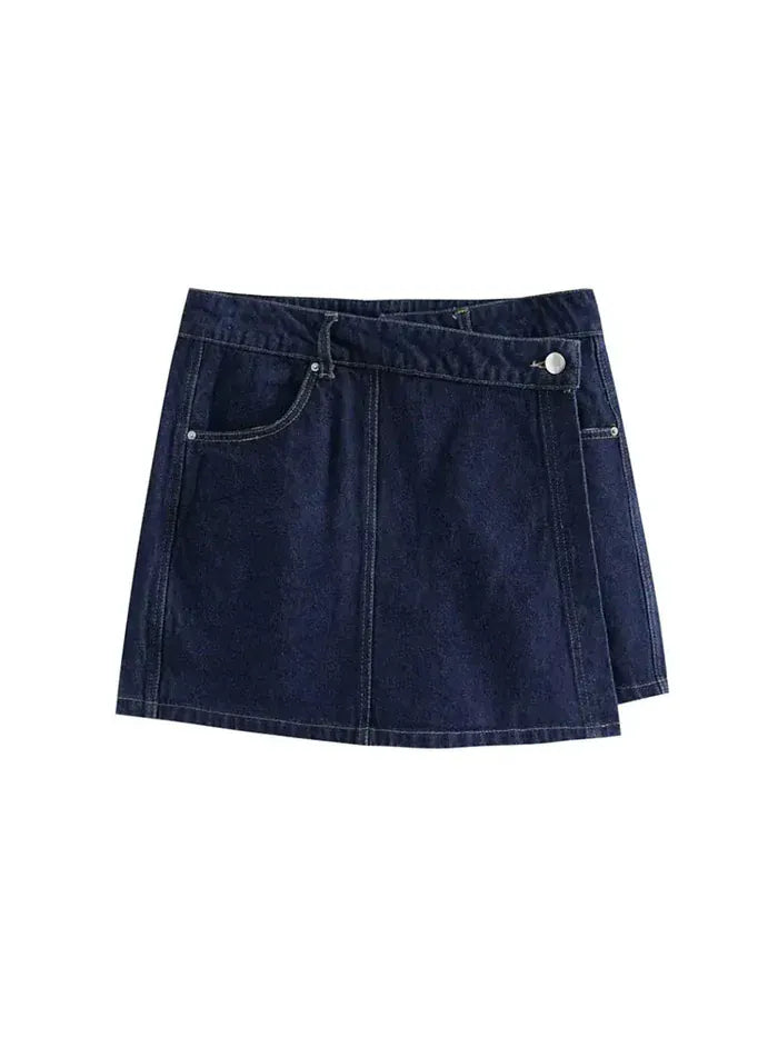 Women's Two Piece Skort Set – Asymmetric Structured Co-Ord