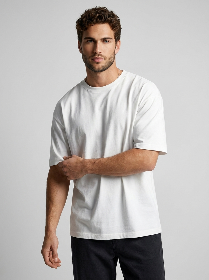 Oversized Cotton T-Shirt | Relaxed Fit for Men & Women