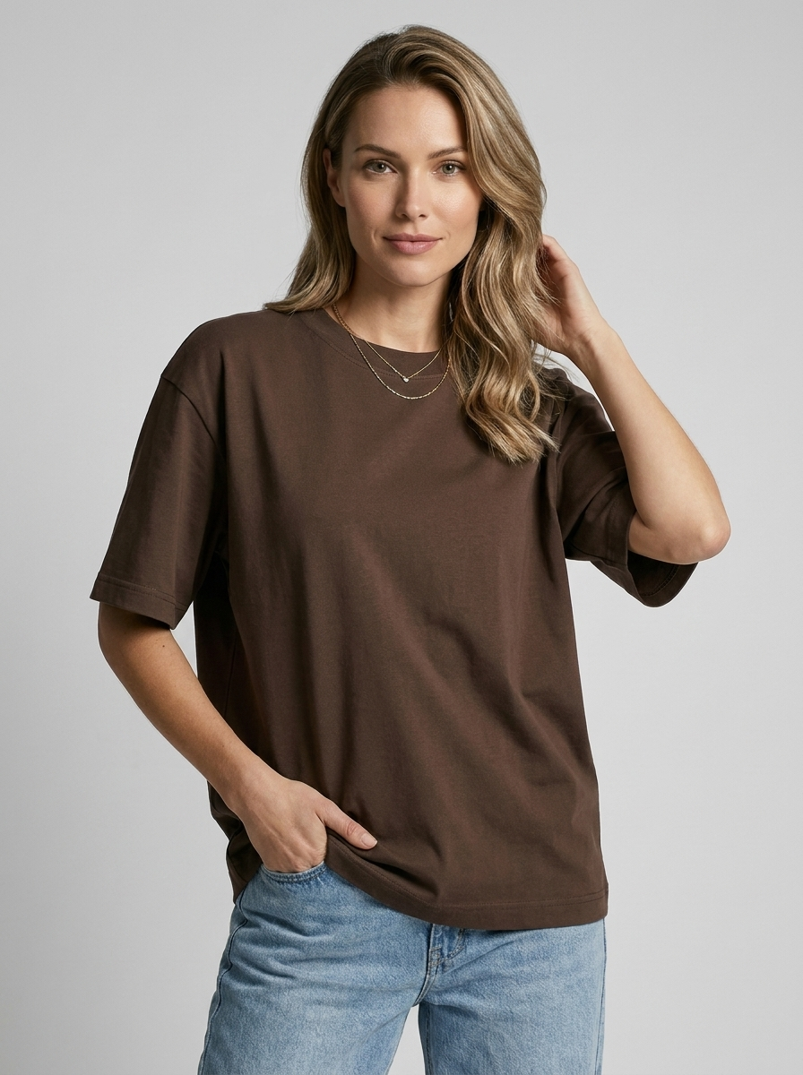 Oversized Cotton T-Shirt | Relaxed Fit for Men & Women