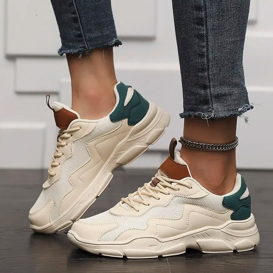 Chunky Sneakers for Women – Breathable Mesh Platform Sole