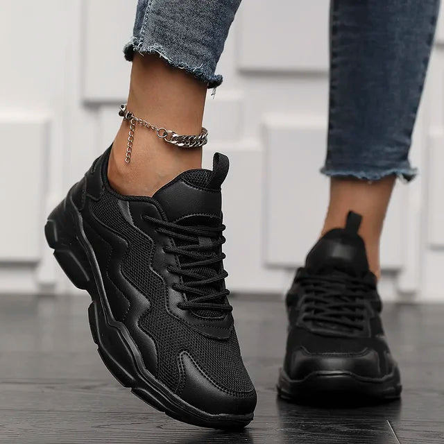 Chunky Sneakers for Women – Breathable Mesh Platform Sole