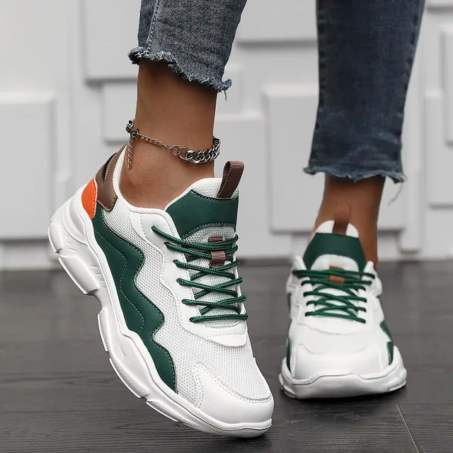 Chunky Sneakers for Women – Breathable Mesh Platform Sole