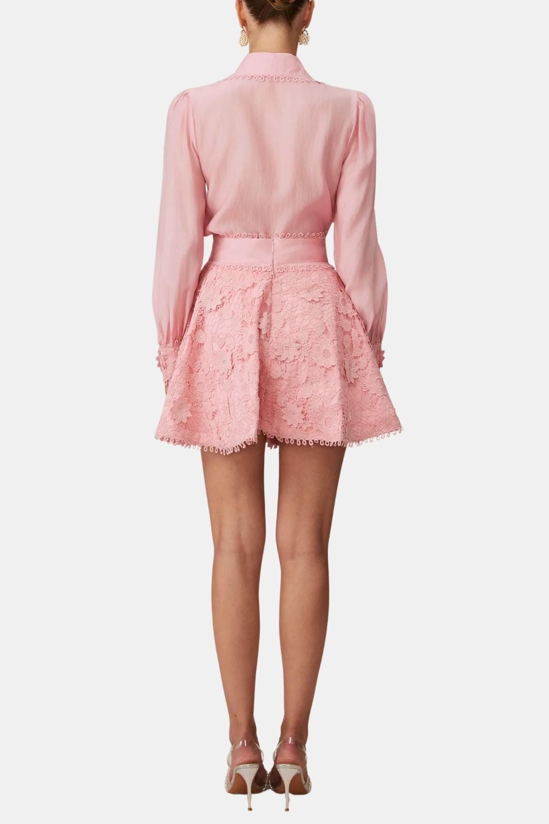 Two Piece Skirt Set – Defined Waist Shirt & Floral Skirt