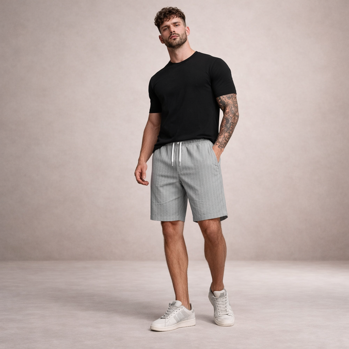 Men's Linen Summer Shorts – Relaxed Fit Drawstring Waist