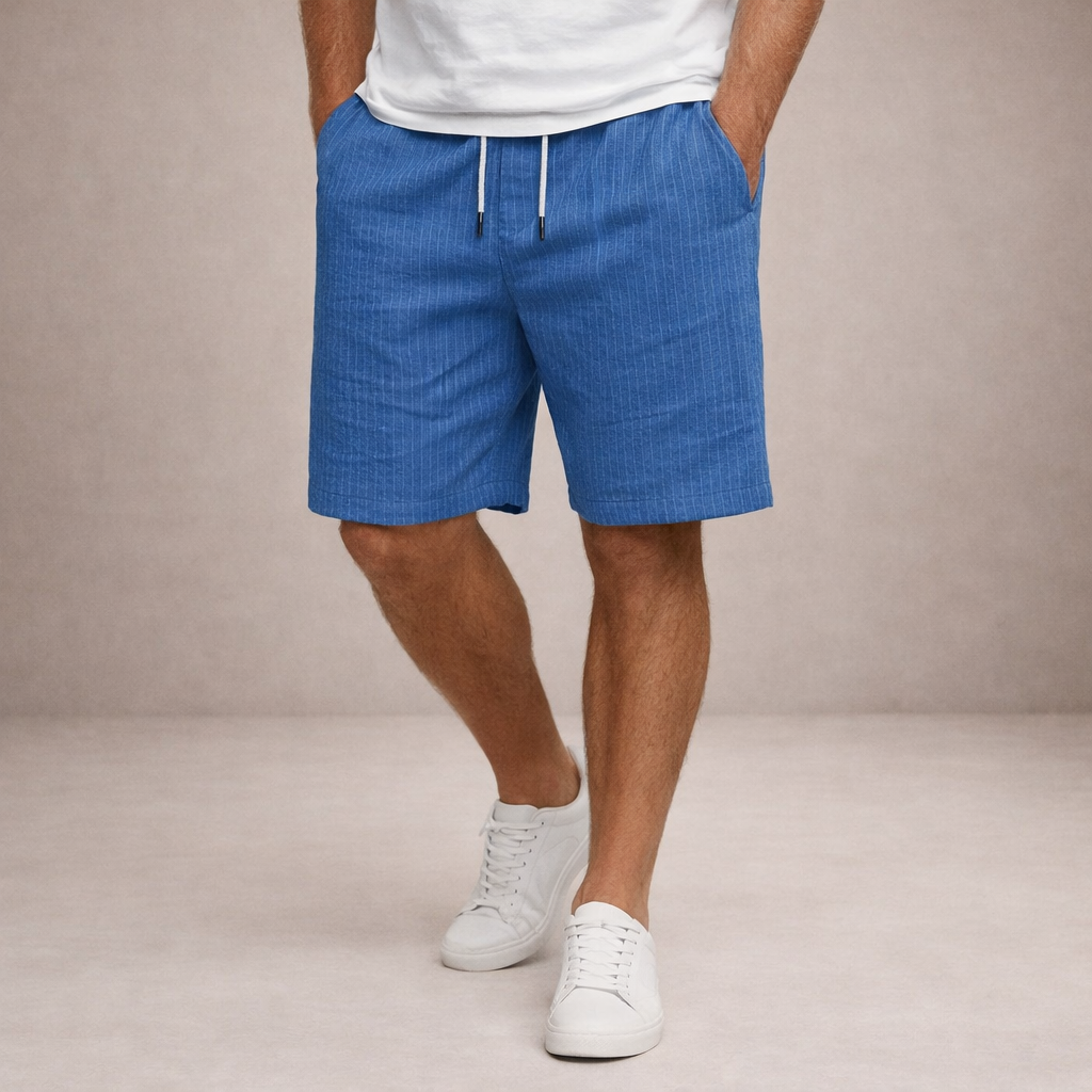 Men's Linen Summer Shorts – Relaxed Fit Drawstring Waist