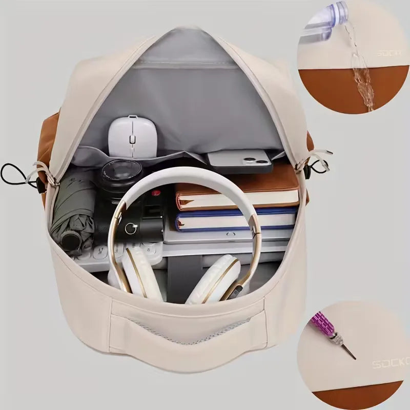 Unisex Backpack – Two-Tone Mesh-Padded Straps