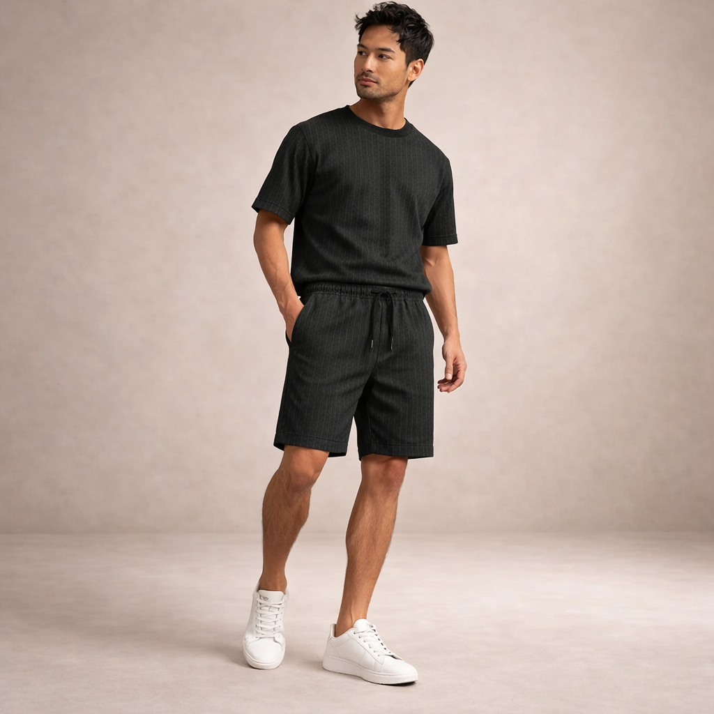 Men's Linen Summer Shorts – Relaxed Fit Drawstring Waist