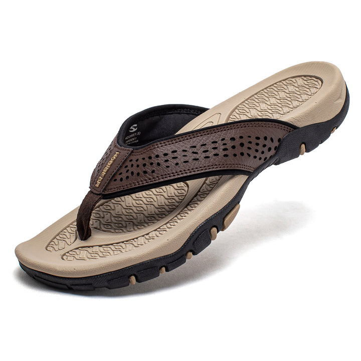 Men's Flip Flops – Arch Support & Anti-Slip Cushioned EVA Sole