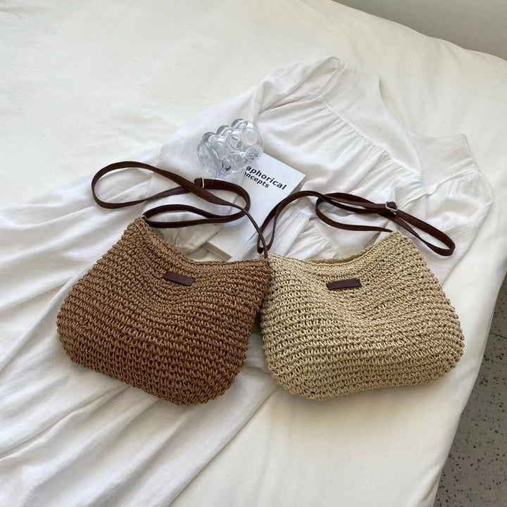 Woven Tote Bag for Women – Spacious Bohemian Shoulder Bag