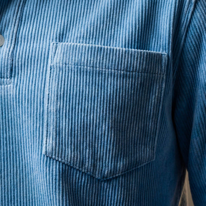 Men's Corduroy Polo Shirt – Peruvian Fine-Wale Three-Button