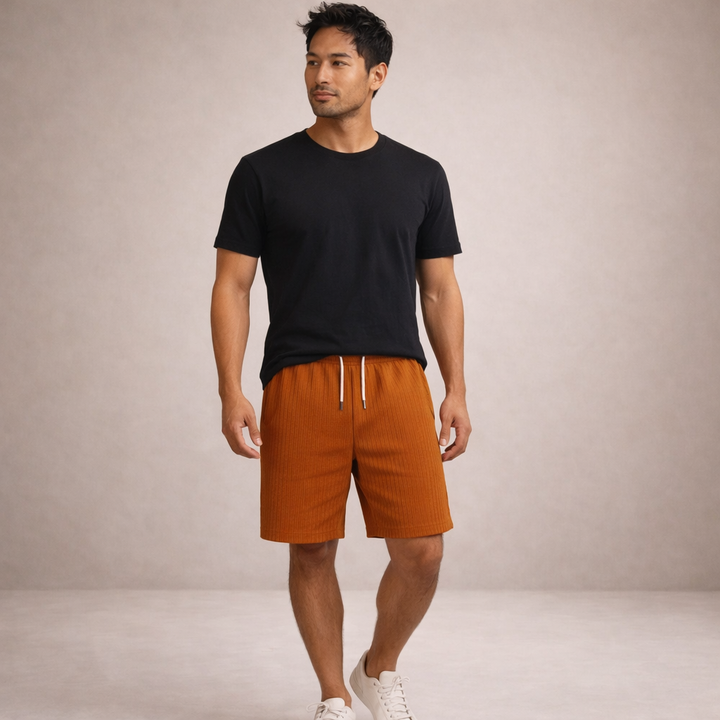 Men's Linen Summer Shorts – Relaxed Fit Drawstring Waist