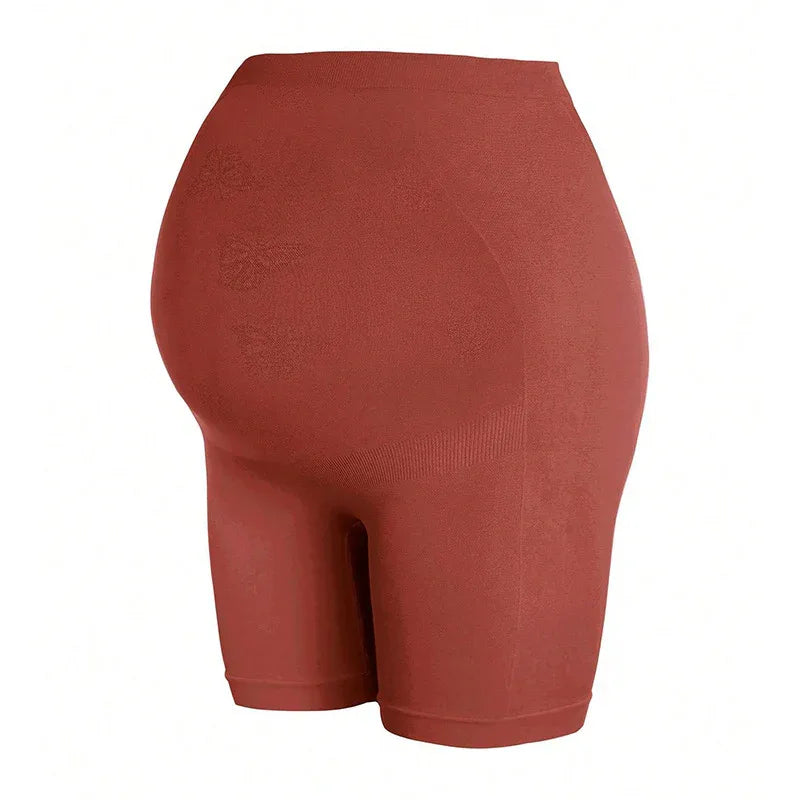 Maternity Shorts – High-Waist Bump Support Mid-Thigh Stretch