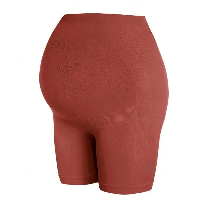 Maternity Shorts – High-Waist Bump Support Mid-Thigh Stretch