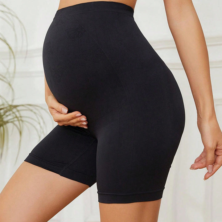 Maternity Shorts – High-Waist Bump Support Mid-Thigh Stretch