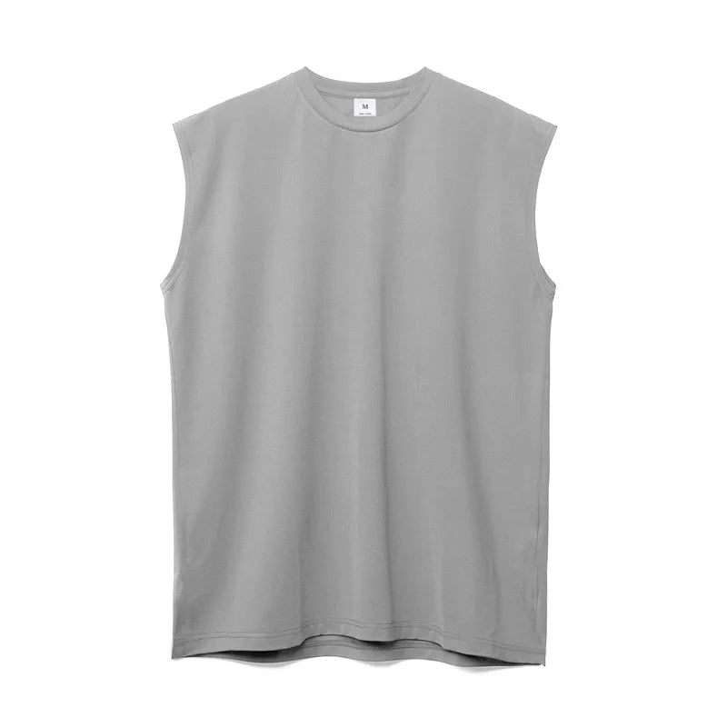 Men's Sleeveless Tank Top – Minimalist Crew Neck Summer Vest