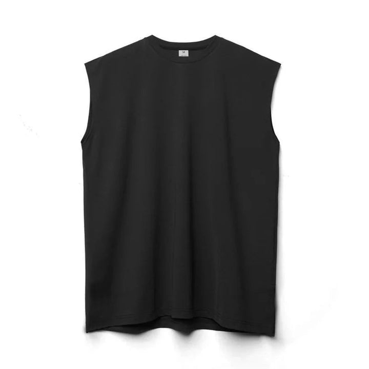Men's Sleeveless Tank Top – Minimalist Crew Neck Summer Vest