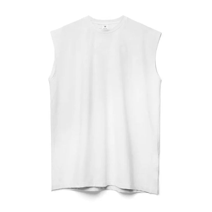 Men's Sleeveless Tank Top – Minimalist Crew Neck Summer Vest