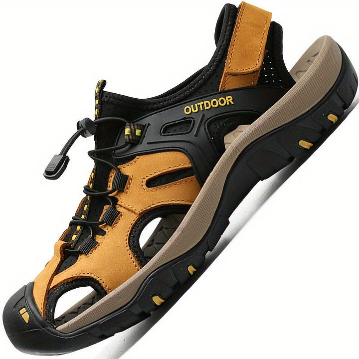 Men's Hiking Sandals Closed Toe – Adjustable Fit & Trail Grip
