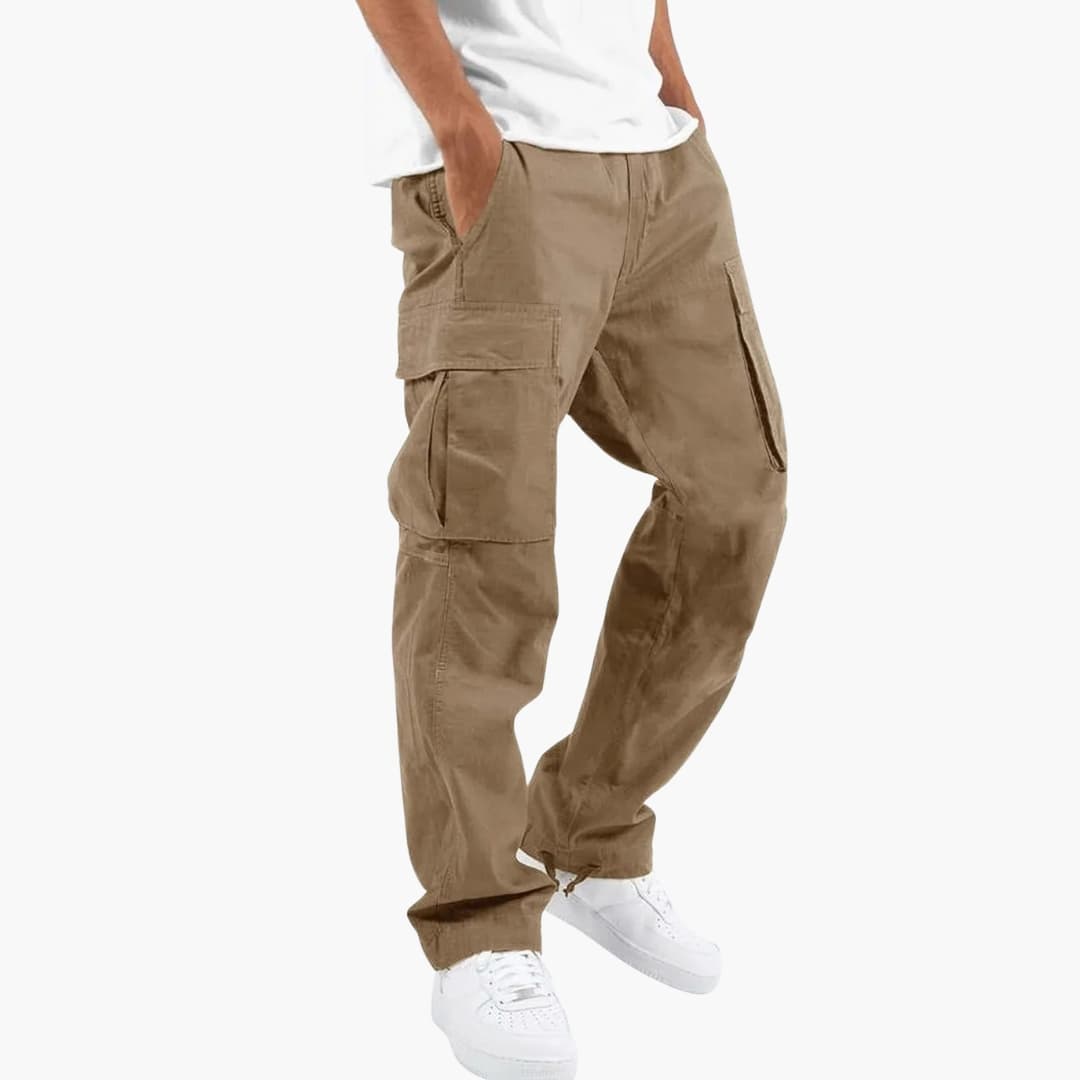 Men's Cargo Pants – Wide Leg Relaxed Fit with Pockets