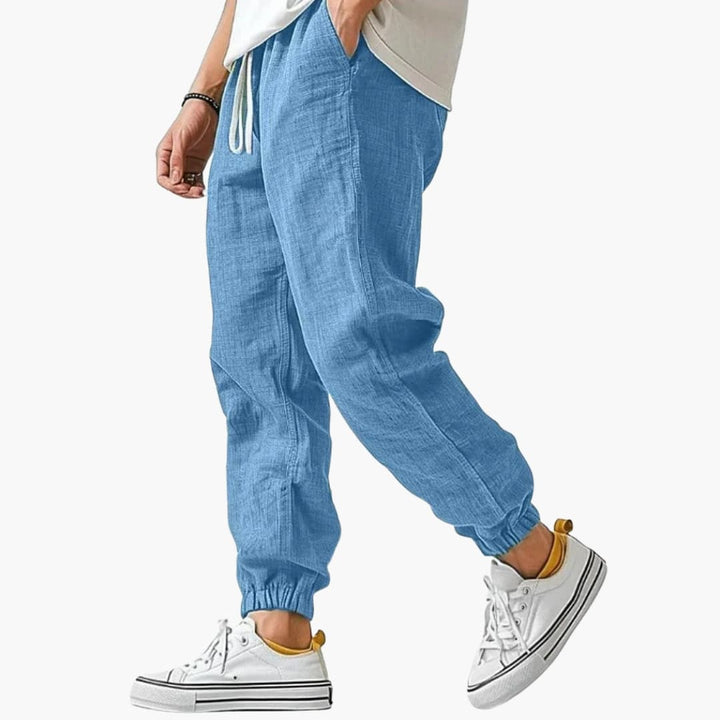 Men's Drawstring Straight Leg Trouser – Elasticated Waist