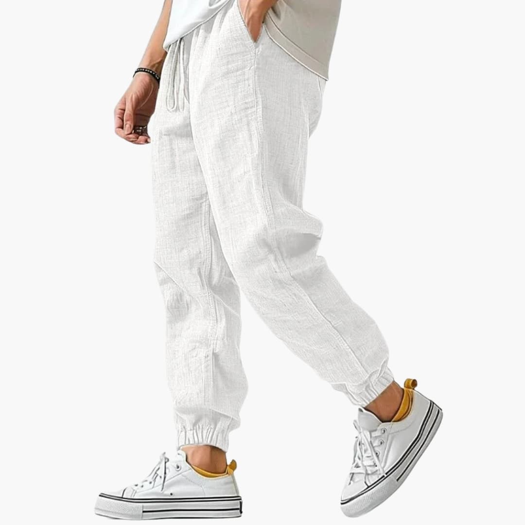 Men's Drawstring Straight Leg Trouser – Elasticated Waist