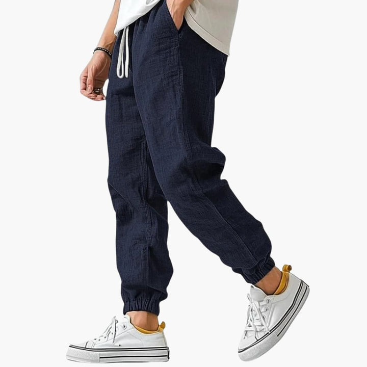 Men's Drawstring Straight Leg Trouser – Elasticated Waist