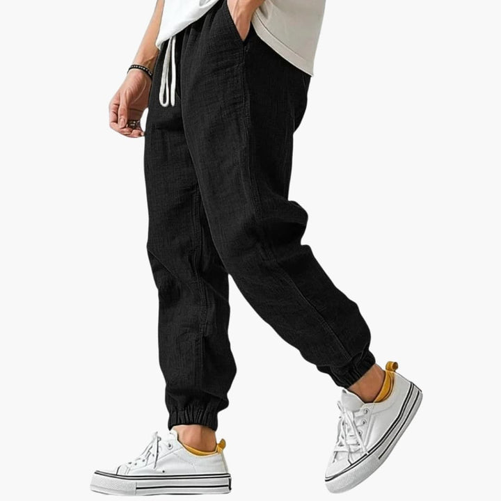 Men's Drawstring Straight Leg Trouser – Elasticated Waist