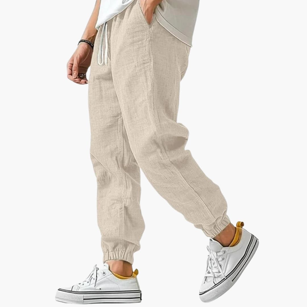 Men's Drawstring Straight Leg Trouser – Elasticated Waist