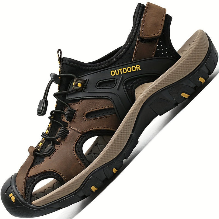 Men's Hiking Sandals Closed Toe – Adjustable Fit & Trail Grip