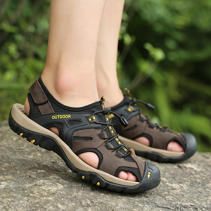 Men's Hiking Sandals Closed Toe – Adjustable Fit & Trail Grip
