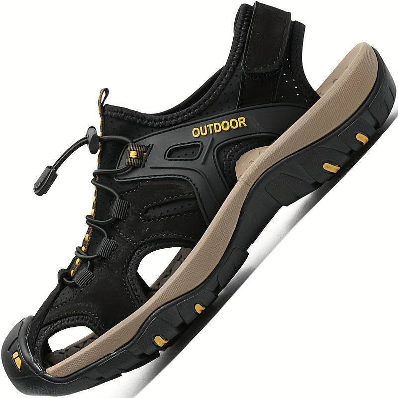 Men's Hiking Sandals Closed Toe – Adjustable Fit & Trail Grip