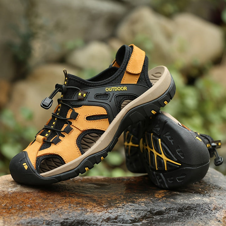 Men's Hiking Sandals Closed Toe – Adjustable Fit & Trail Grip