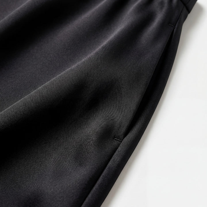 Women's Satin High-Waist Midi Skirt – Fitted Silhouette Fluid Drape