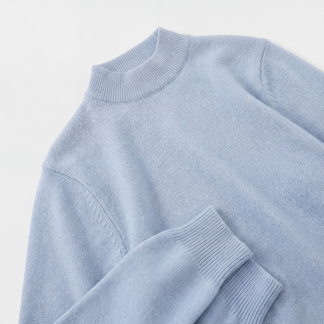 Men's Fine Knit Crew Neck Sweater – Slim Fit Ribbed Cuffs and Hem