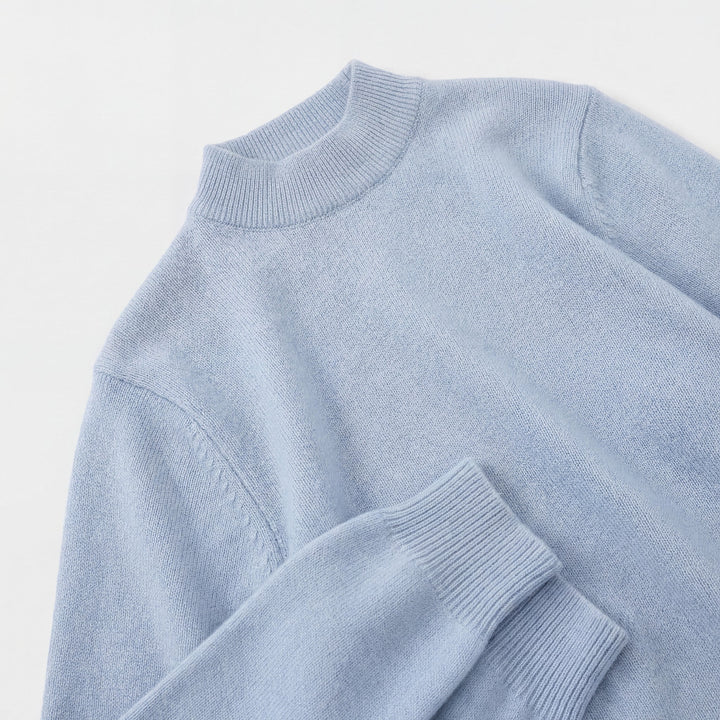 Men's Fine Knit Crew Neck Sweater – Slim Fit Ribbed Cuffs and Hem