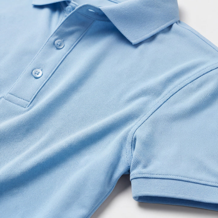 Men's Mercerized Cotton Polo Shirt Short Sleeve – Slim Fit Classic