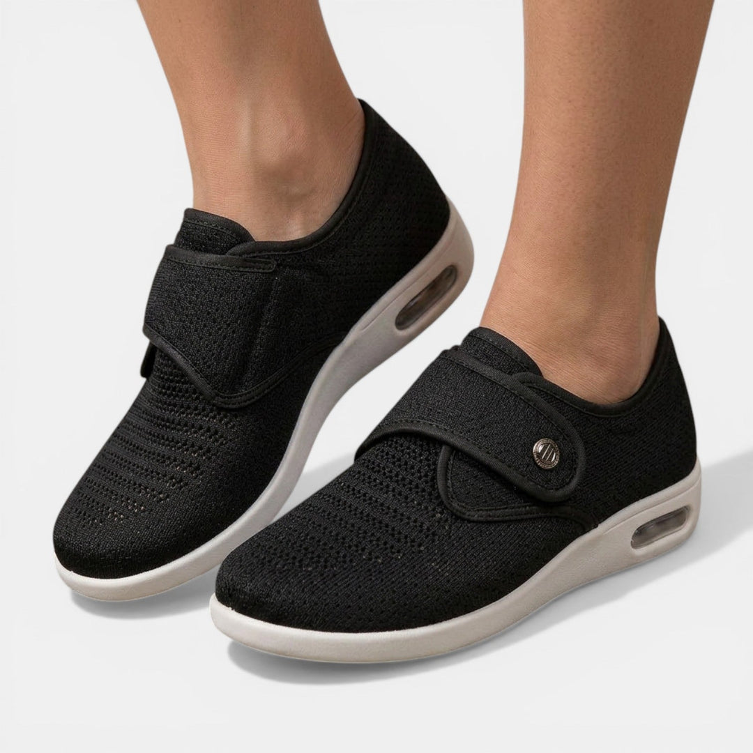 Women's Orthopedic Sneakers – Velcro Strap & Air-Cushioned Sole