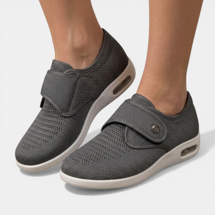 Women's Orthopedic Sneakers – Velcro Strap & Air-Cushioned Sole