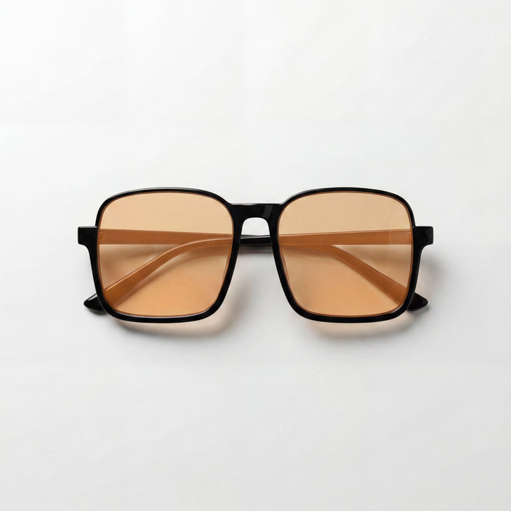 Women's Retro Square Semi-Rimless Sunglasses – PC Lens Oversized Frame
