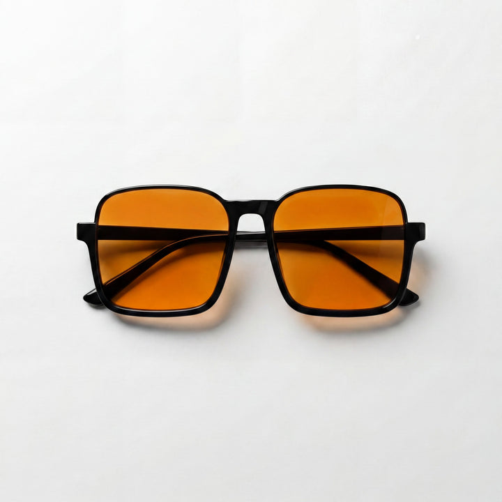 Women's Retro Square Semi-Rimless Sunglasses – PC Lens Oversized Frame