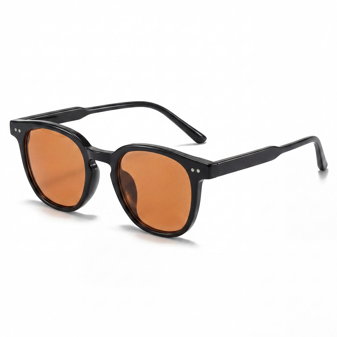 Women's UV Protection Myopia Sunglasses – Resin Lens Round Frame Tinted