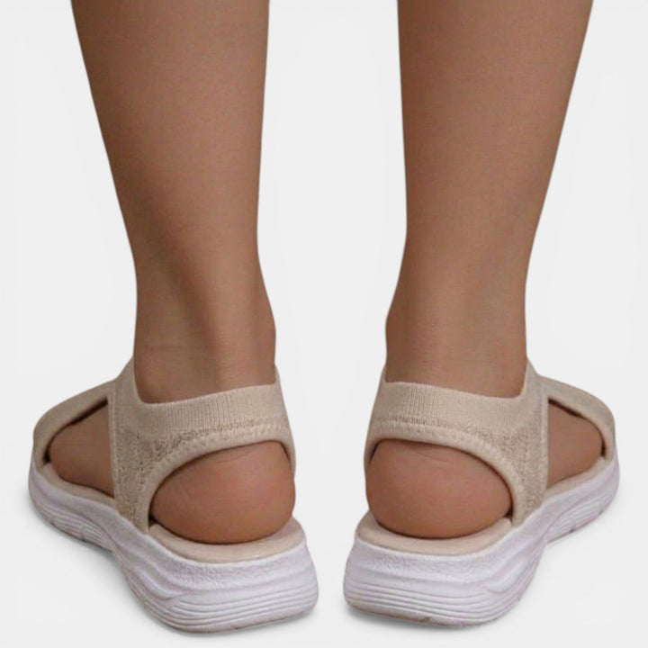 Women's Knit Orthopedic Sandals – Cushioned Platform Slip-On