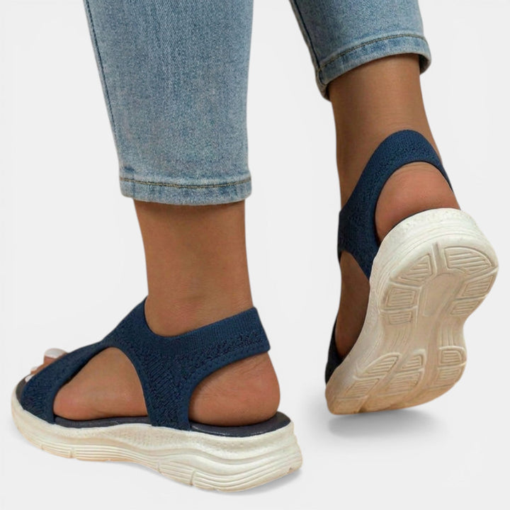 Women's Knit Orthopedic Sandals – Cushioned Platform Slip-On