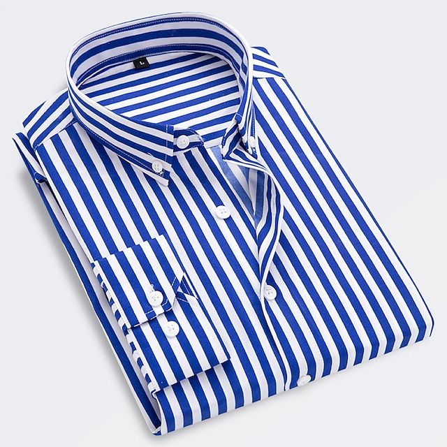 Men's Cotton Summer Shirt Slim Fit – Lightweight Breathable Easy Care