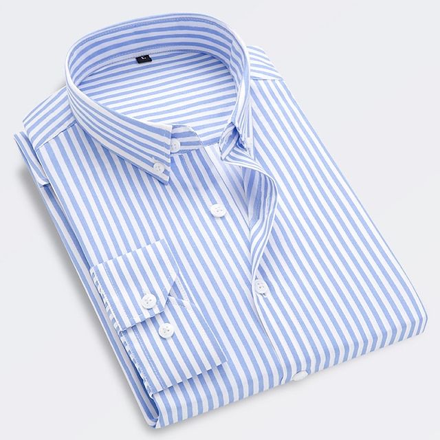 Men's Cotton Summer Shirt Slim Fit – Lightweight Breathable Easy Care