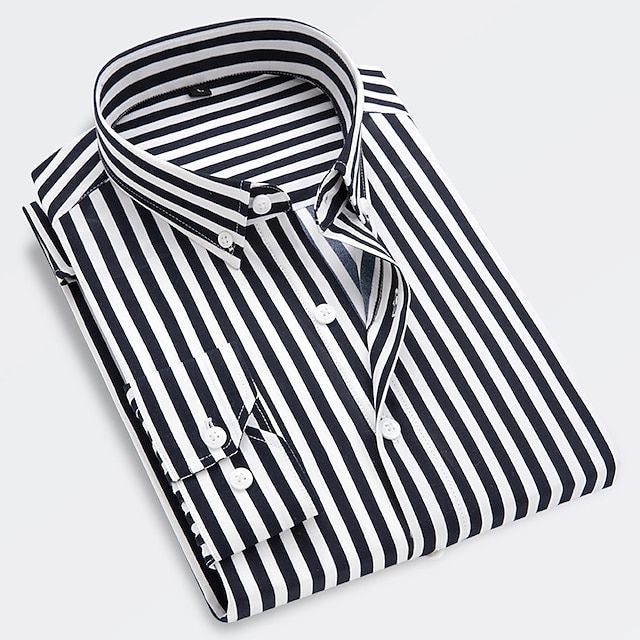 Men's Cotton Summer Shirt Slim Fit – Lightweight Breathable Easy Care