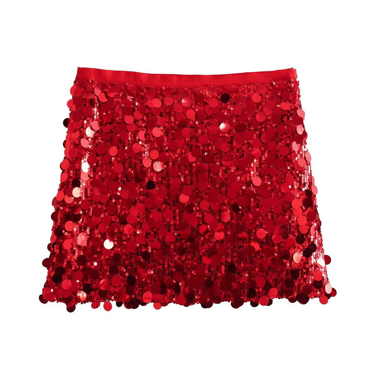 Sequin Mini Skirt for Women – Sparkly Sheath Party Skirt