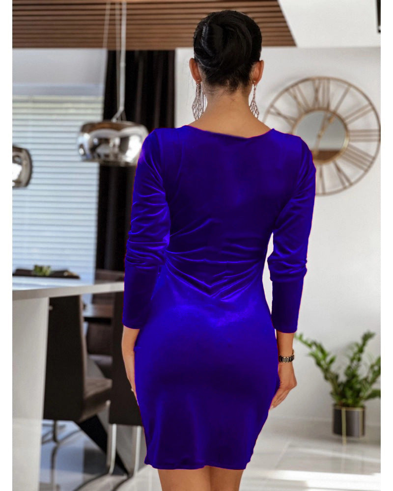 V-Neck Mini Dress for Women – Lightweight, Elegant Silhouette