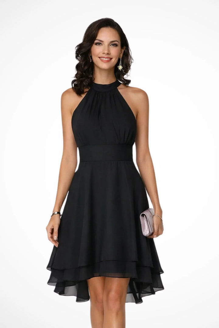 Chiffon Midi Dress – Loose Waist Flowy Women&